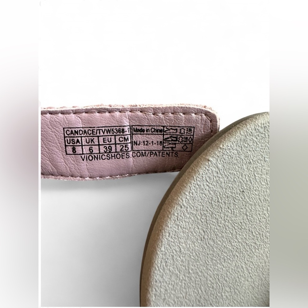 Vionic Candace Webbed Sport Sandal Pink 8 - Picture 6 of 7